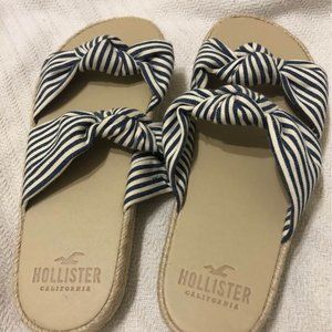 Hollister Sandals:  Platform Striped Sandals size 7/8 youth